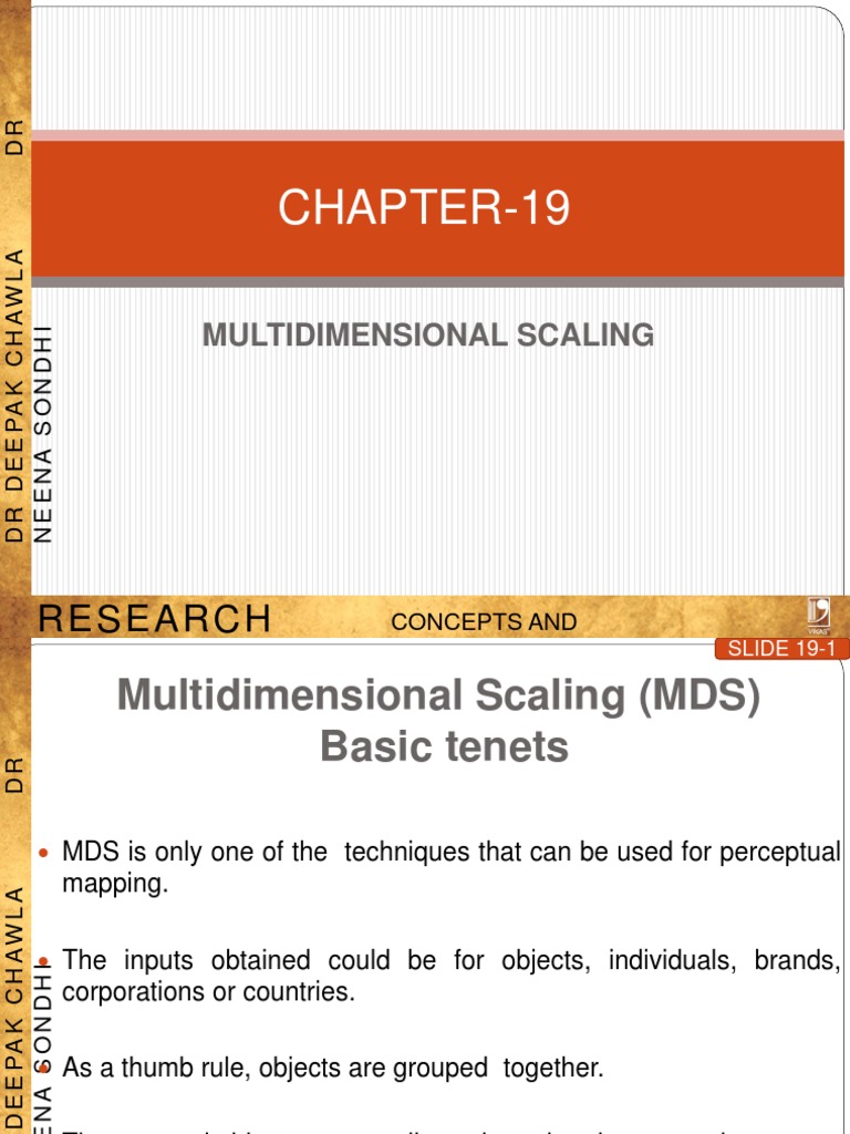 Multidimensional Scaling Techniques | PDF | Dimension | Cognitive Science