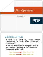 Fluid Flow Operations: Preeja M P