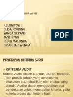 Menentukan Kriteria Audit