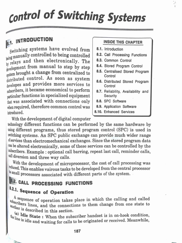 Switching Systems Control Overview | PDF | Electrical Engineering ...