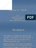 Lecture 10 - Seasons and Climate Changes