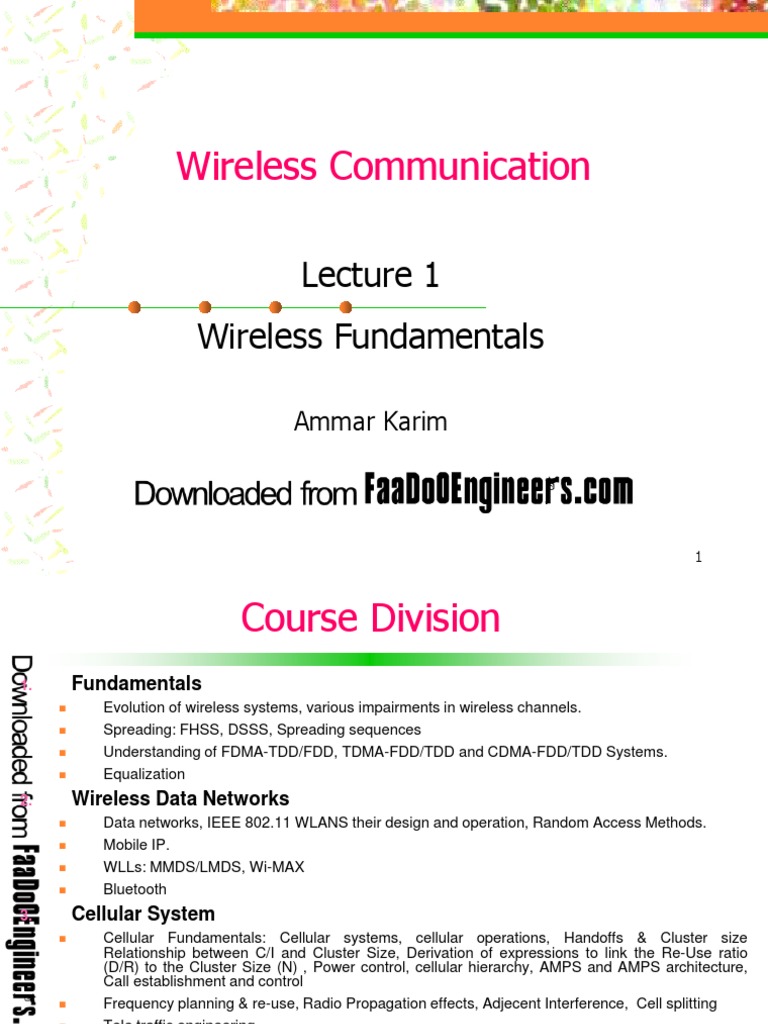 Wireless Communication Ebook | PDF