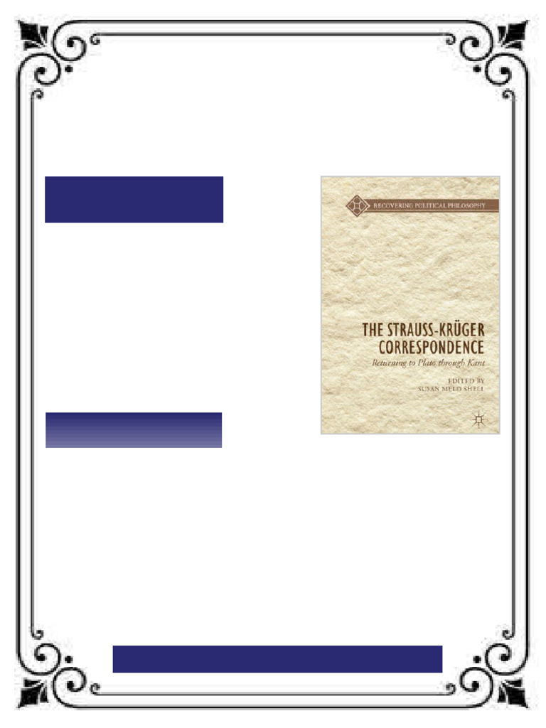 The Strauss-Krüger Correspondence Susan Meld Shell eBook downloadable ...
