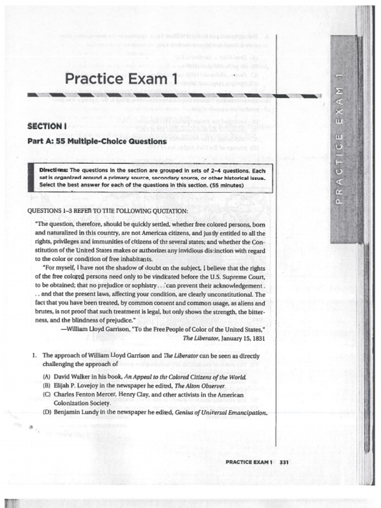 Practice Exam #1 | PDF