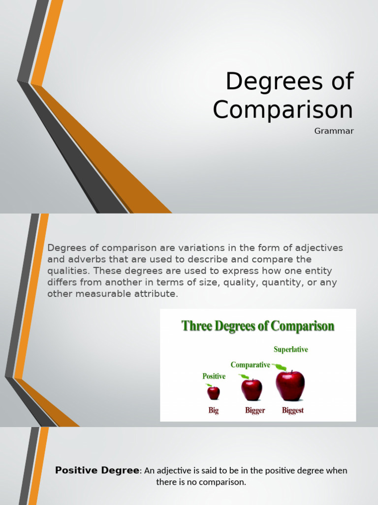 Understanding Degrees of Comparison | PDF | Adjective | Linguistic Typology