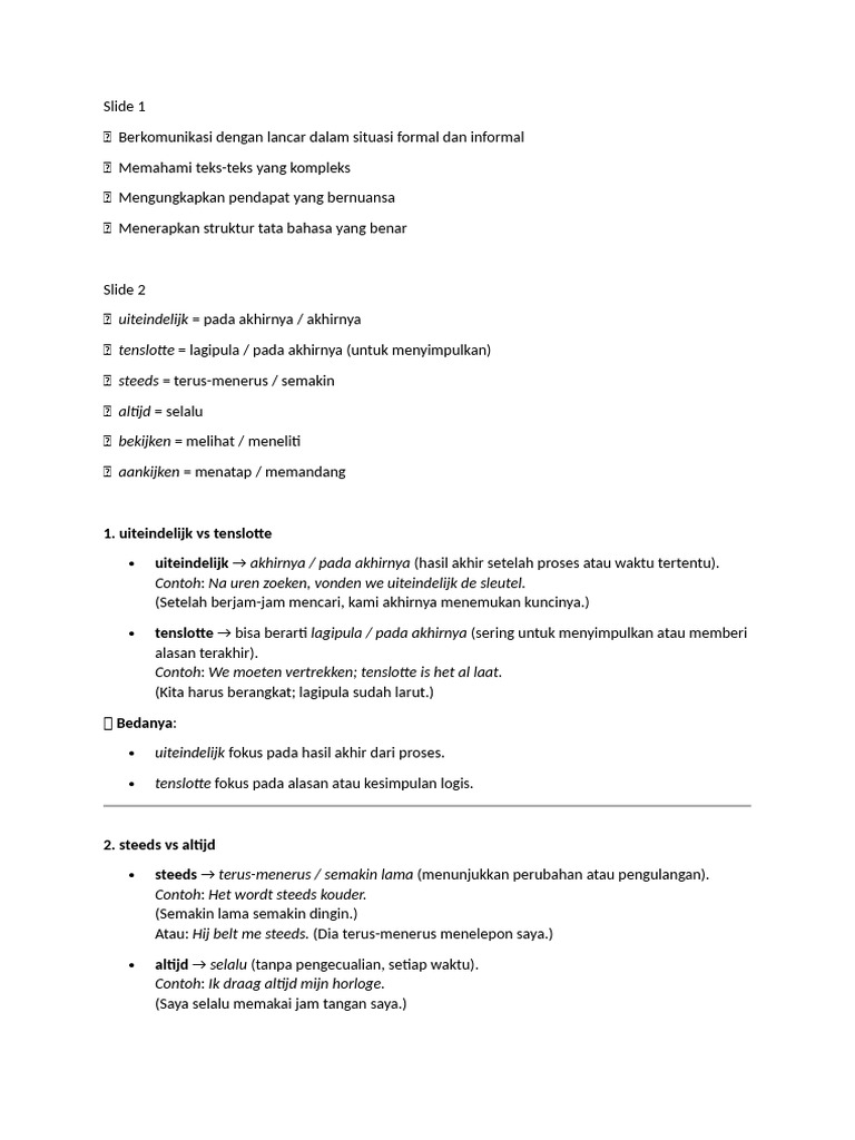 Kunci Jawaban Bhsa Belanda B2 Laste | PDF
