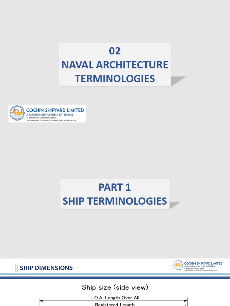 Ship Dimensions and Terminology Guide | PDF | Ships | Tonnage