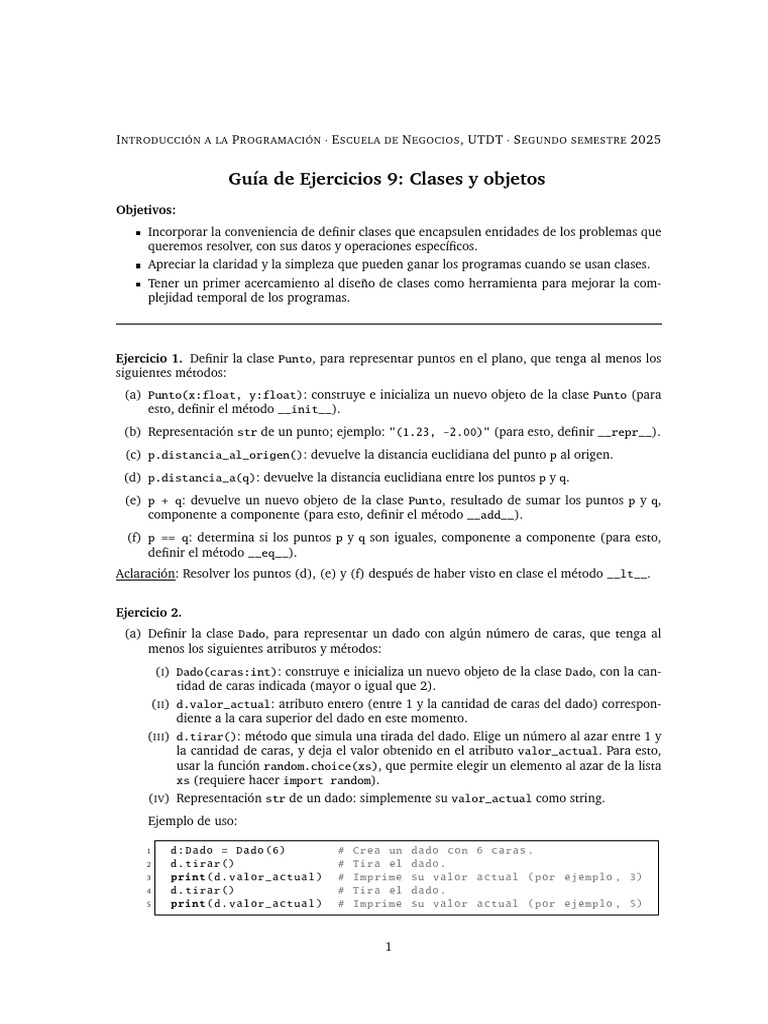 Clases y Objetos en Programación Python | PDF | Jugando a las cartas