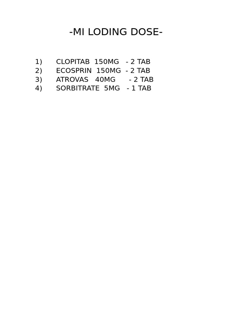 Loading Dose | PDF