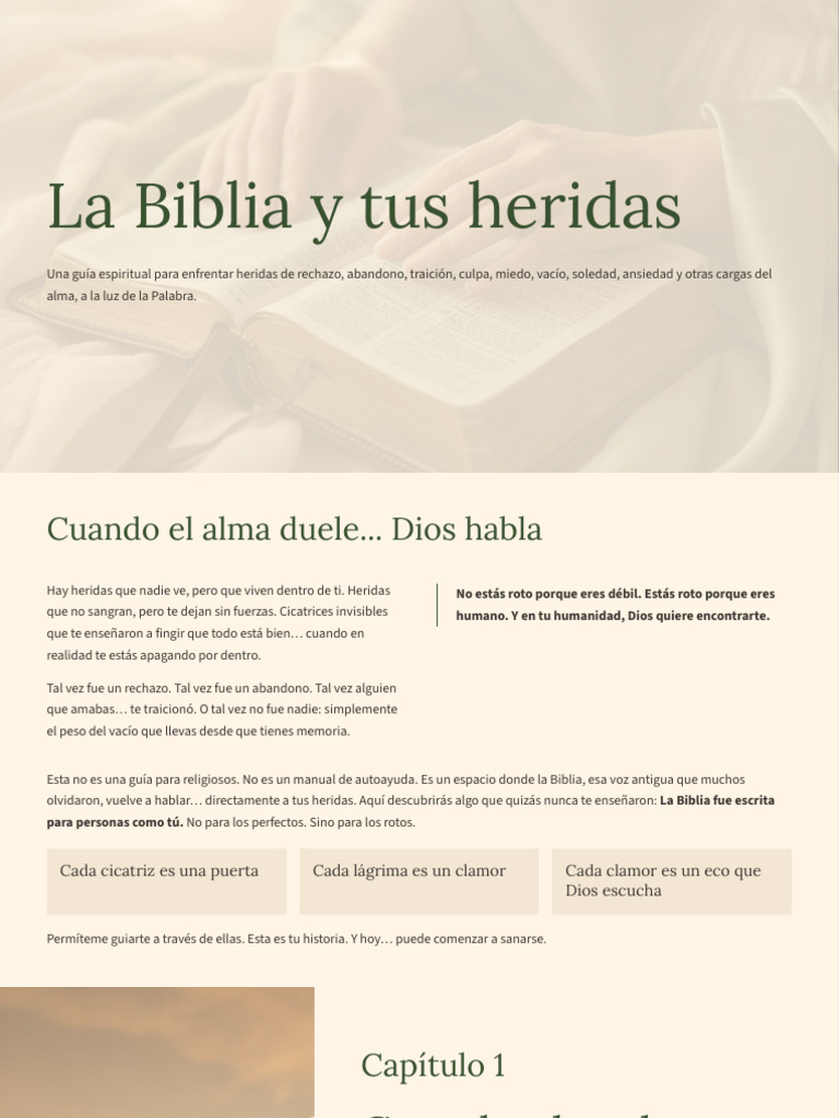 Sanando heridas del alma con la Biblia | PDF | Amor | Pecado