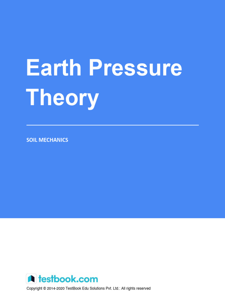 Earth Pressure Theory in Soil Mechanics | PDF | Mechanics | Applied And ...