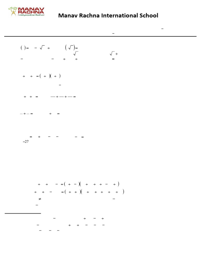 CH 2 Worksheet Polynomials | PDF | Mathematics | Algebra
