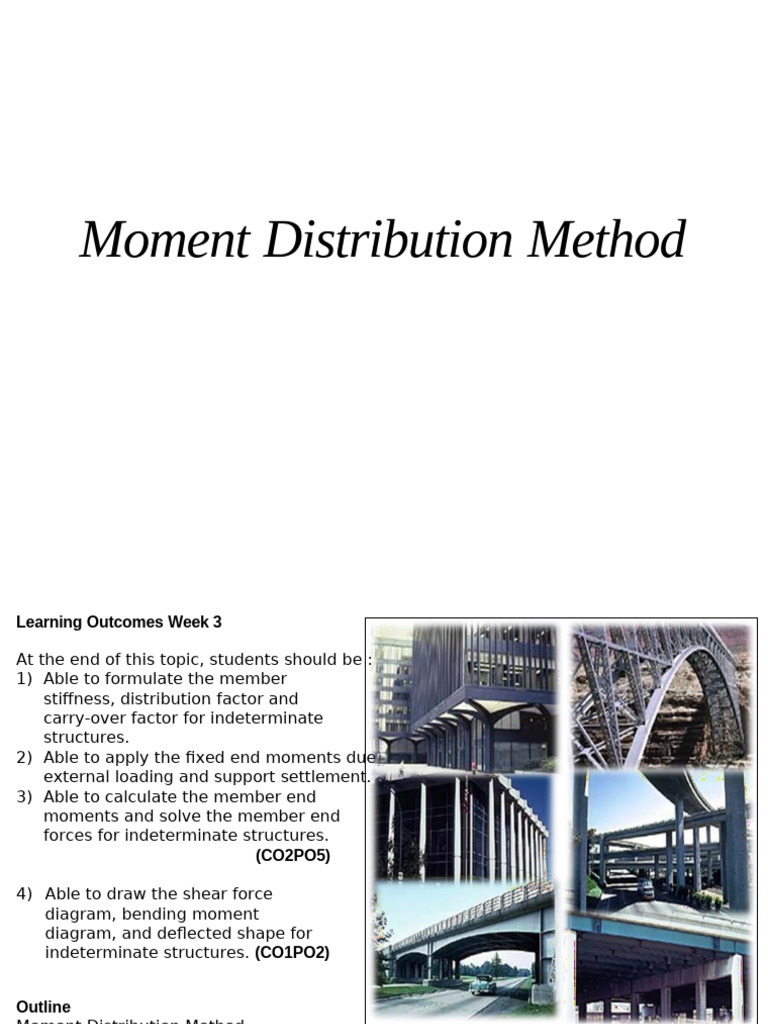Moment Distribution Method for Structures | PDF | Beam (Structure ...