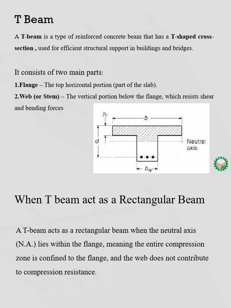 T-Beam Design and Analysis Guide | PDF