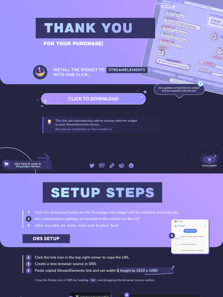 Streamlabs Widget Installation Guide | PDF | Software | System Software