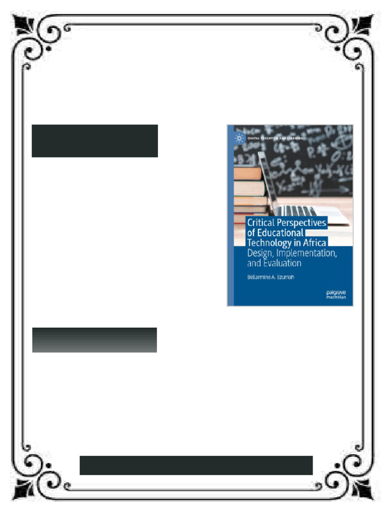 Critical Perspectives of Educational Technology in Africa: Design ...