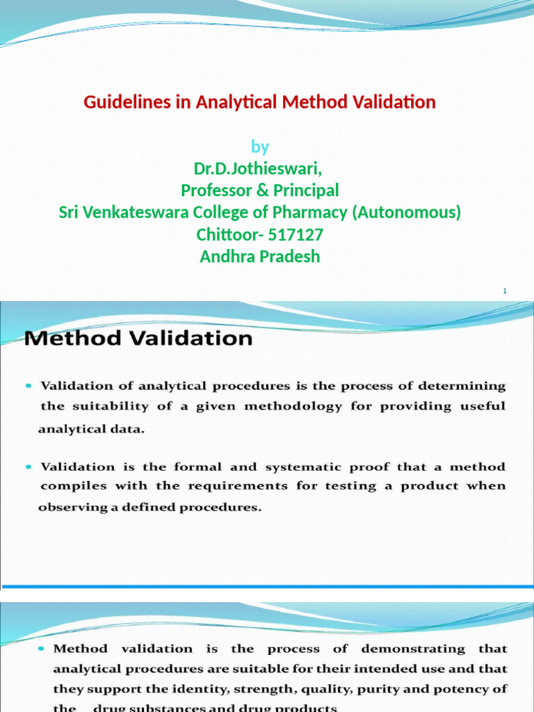 Analytical Method Validation | PDF