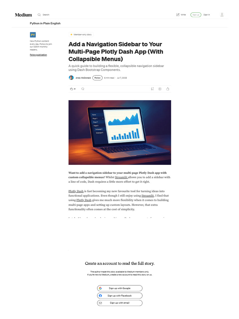 Add a Navigation Sidebar to Your Multi-Page Plotly Dash App (With ...