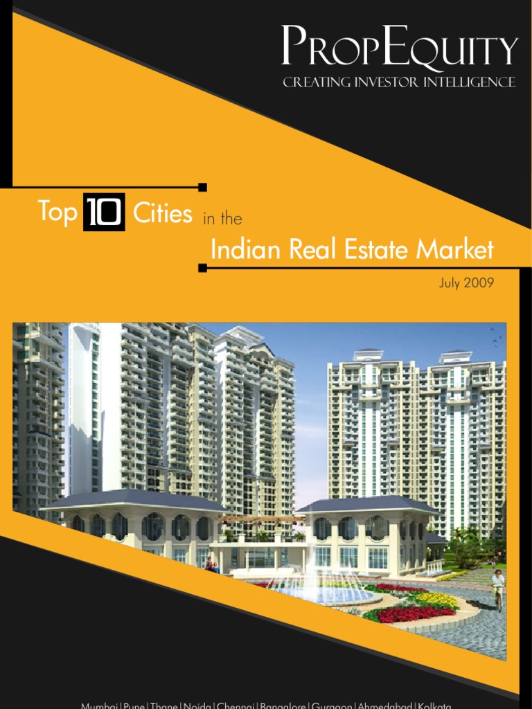 Top 10 Cities in The Indian Real Estate Market PDF Mumbai Delhi