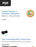 Download Centurion University SVT  GTET Presentation 2012-13 v 1-1 by Sadat Ali SN97531541 doc pdf