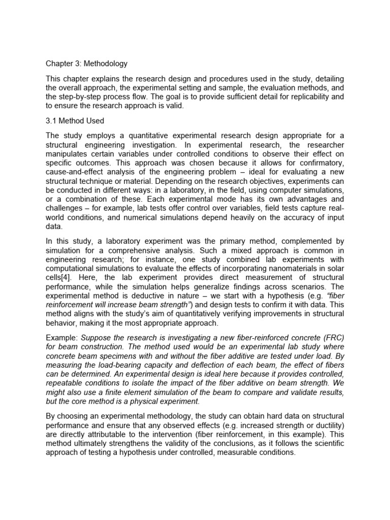 Experimental Methodology in Structural Engineering | PDF | Methodology ...