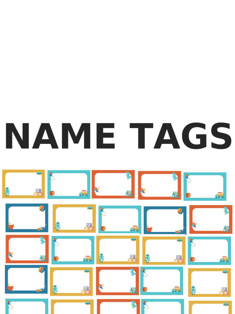 Name Tags | PDF