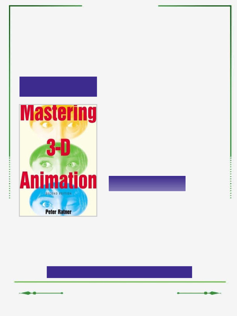 Mastering 3D Animation 2nd Edition Peter Ratner Ebook Source Edition ...