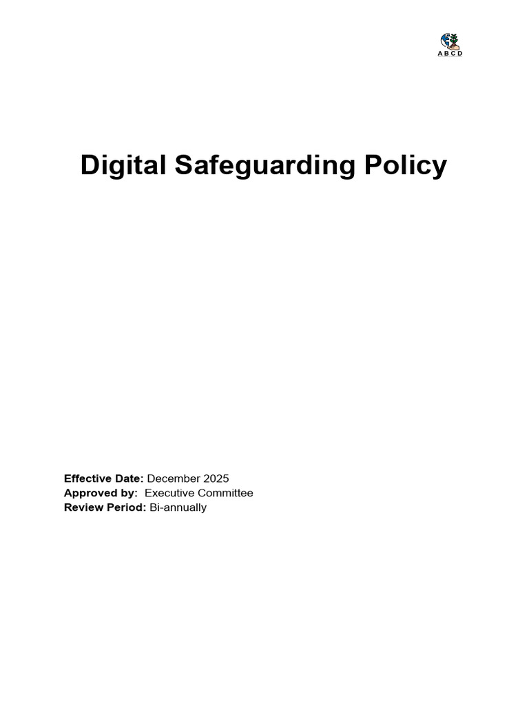 Digital Safeguarding Policy - V1 - ABCD | PDF | Social Media | Popular ...