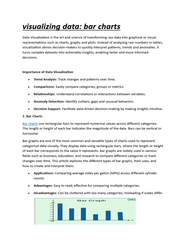 Bar Charts: Types and Uses in Data Visualization | PDF | Scatter Plot ...