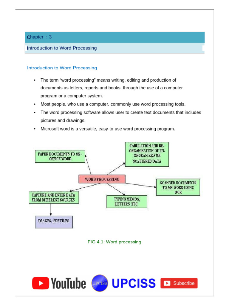 Word Processing Basics with MS Word | PDF | Microsoft Word | Microsoft ...