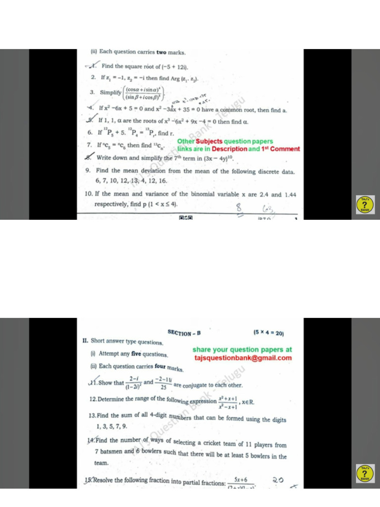 Math 2 A | PDF