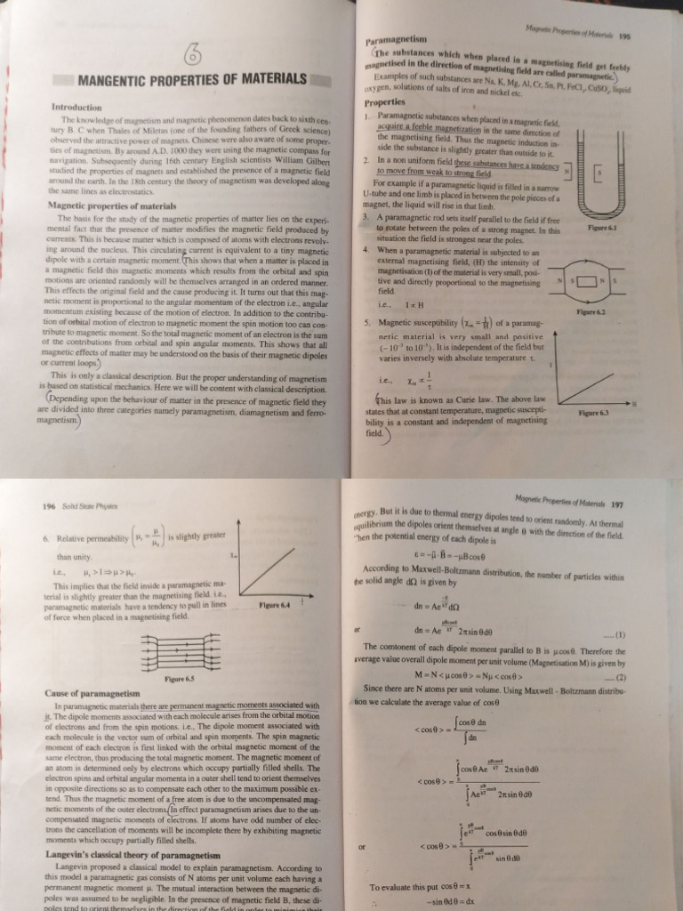 Magnetic Properties of Materials | PDF