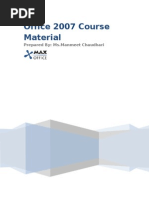 Office 2007 Course Material