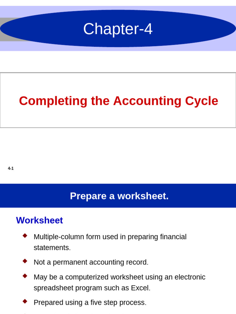 Steps to Complete the Accounting Cycle | PDF | Debits And Credits | Expense
