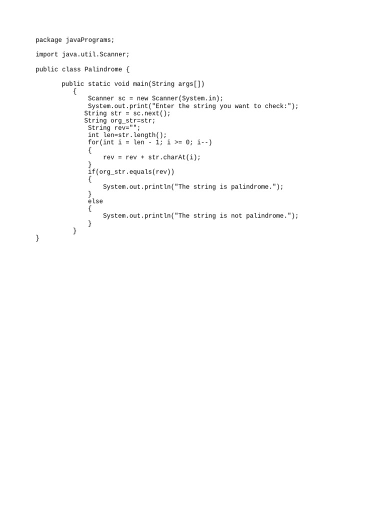 7.palindrome String | PDF