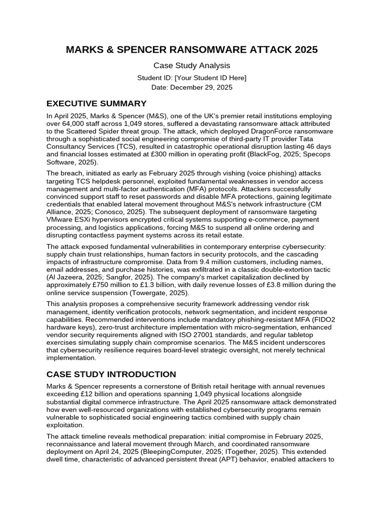 MS Ransomware Case Study (1) | PDF | Computer Security | Security