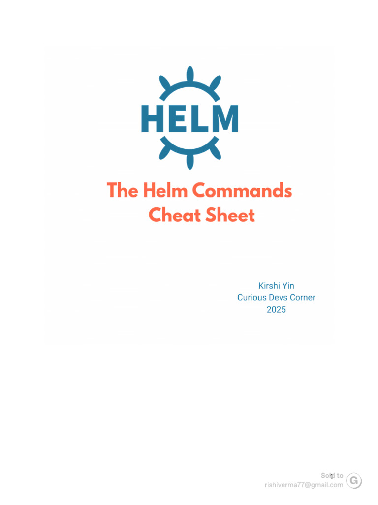 Helm Commands Cheat Sheet | PDF | System Software | Software Engineering