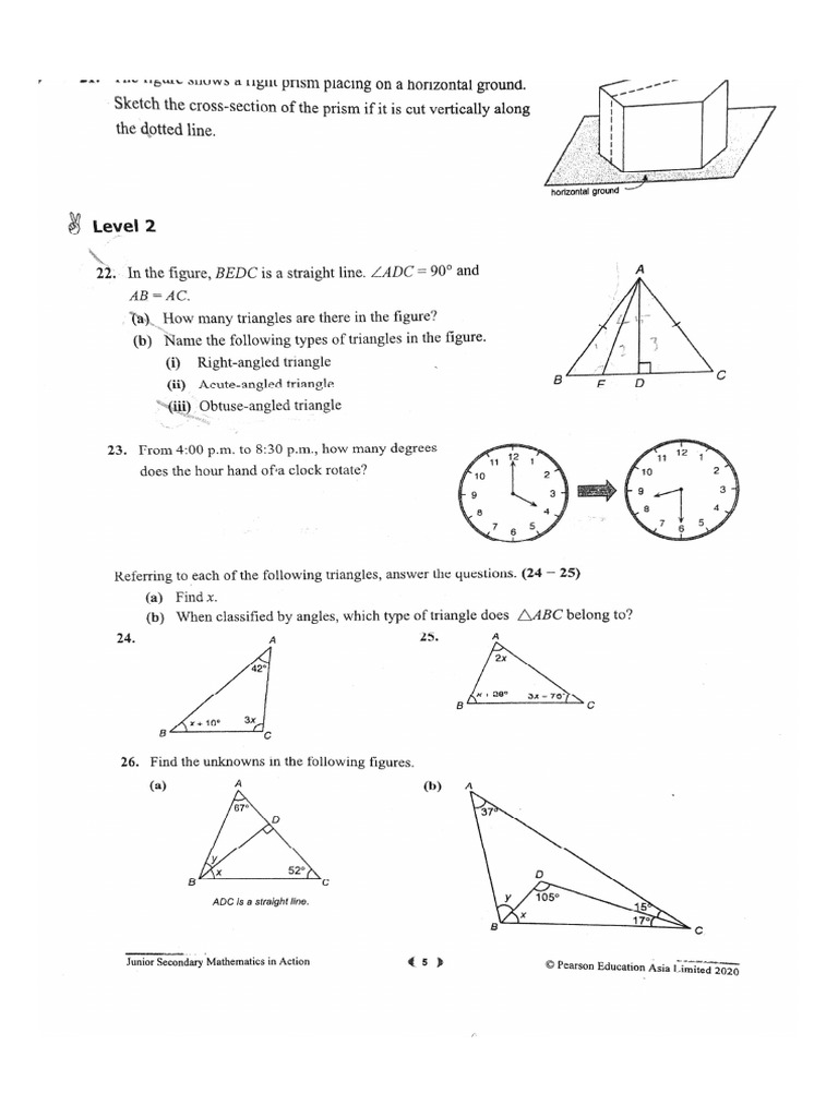 S1 Math Ch5 Questions | PDF
