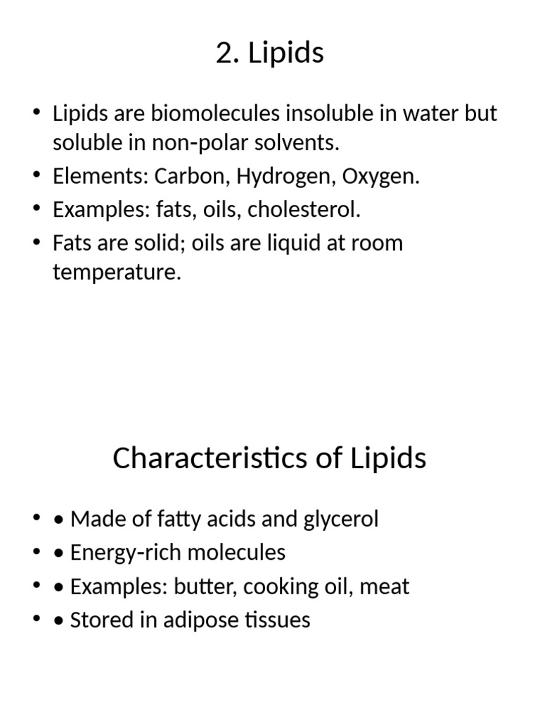 Understanding Lipids and Their Functions | PDF