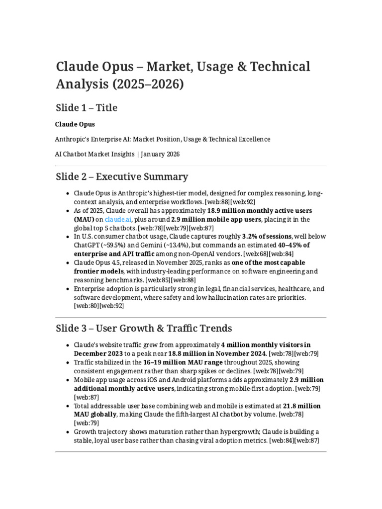 Claude Opus Analysis | PDF | Computing