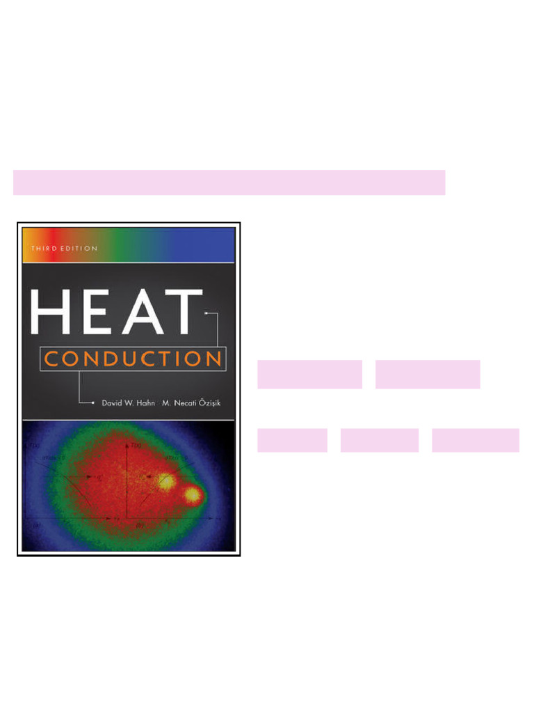 Heat Conduction Third Edition David W. Hahn - ebook and textbook ...