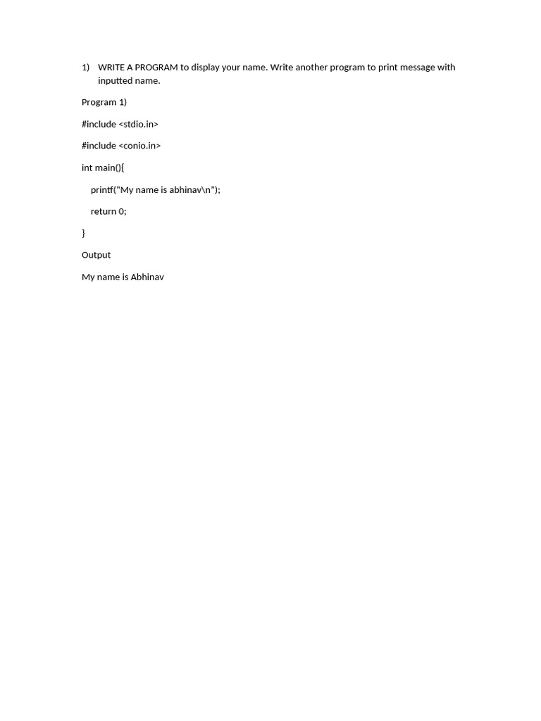 C Programming Basics: 19 Examples | PDF | Division (Mathematics ...