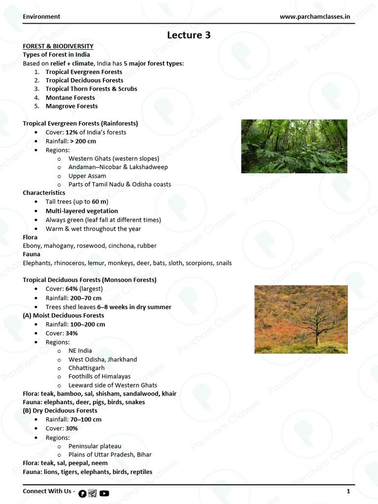 95904 Environment Ecology Lecture 03 | PDF | Biodiversity ...