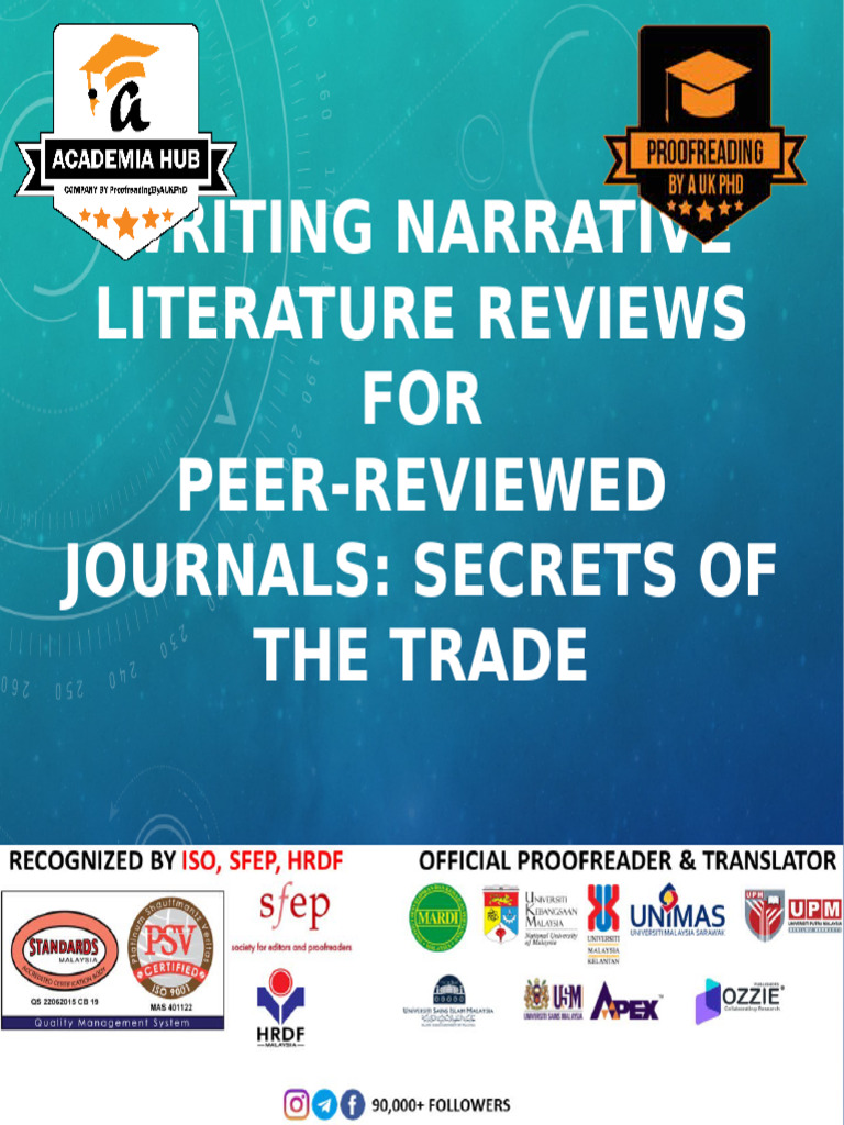 Writing Effective Narrative Reviews | PDF | Narrative | Literature Review