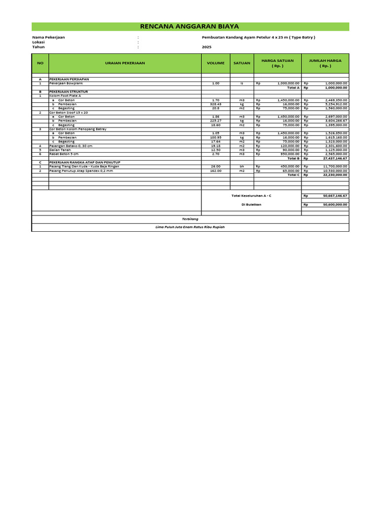 Rab Kandang Pak Andik-1 | PDF