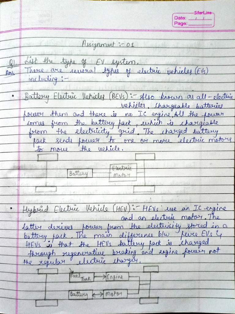 Ev First Assignment | PDF