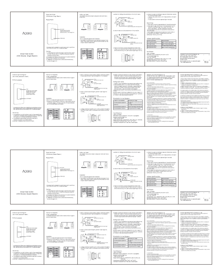Smart Wall Switch Installation Guide | PDF | Switch | Electric Power