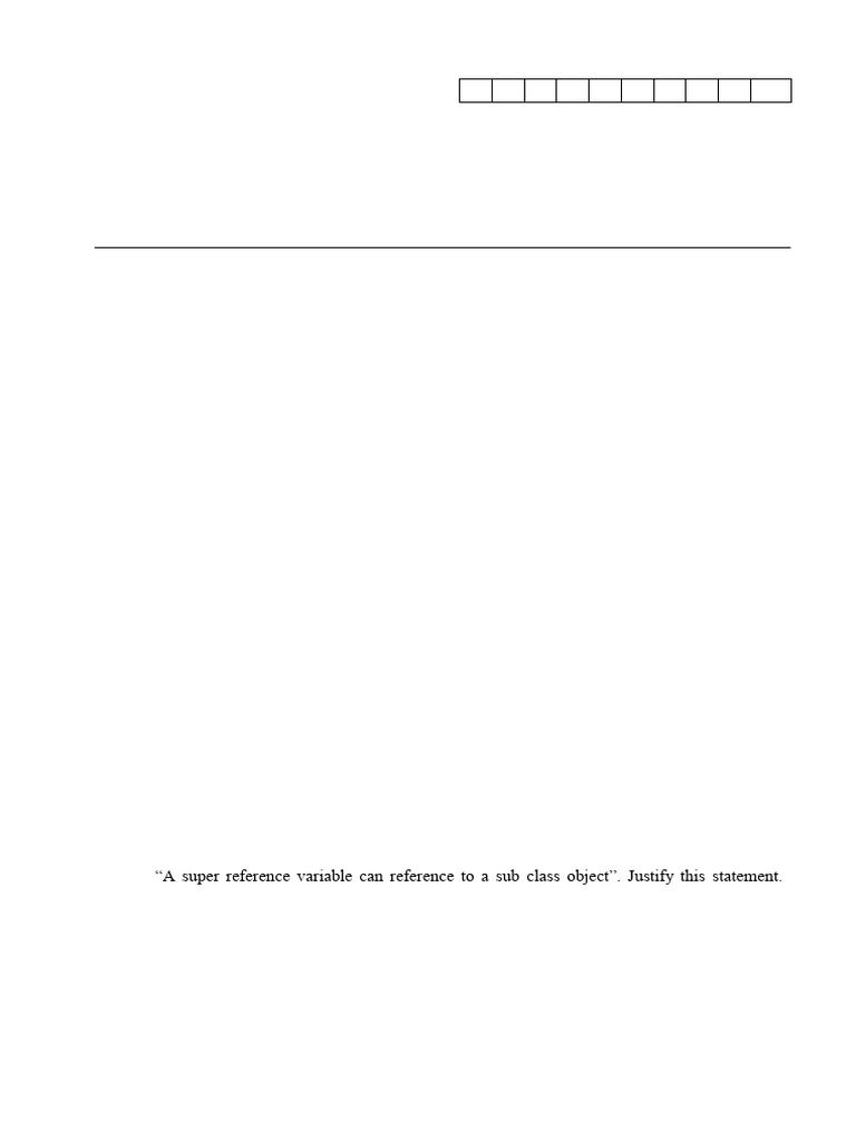Java Object-Oriented Programming Exam Guide | PDF | Inheritance (Object ...