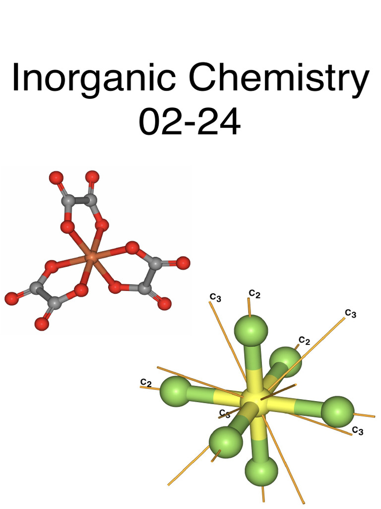Inorganic Chemistry Structural Analysis | PDF | Representation Theory ...