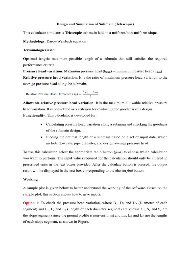 Telescopic Submain | PDF